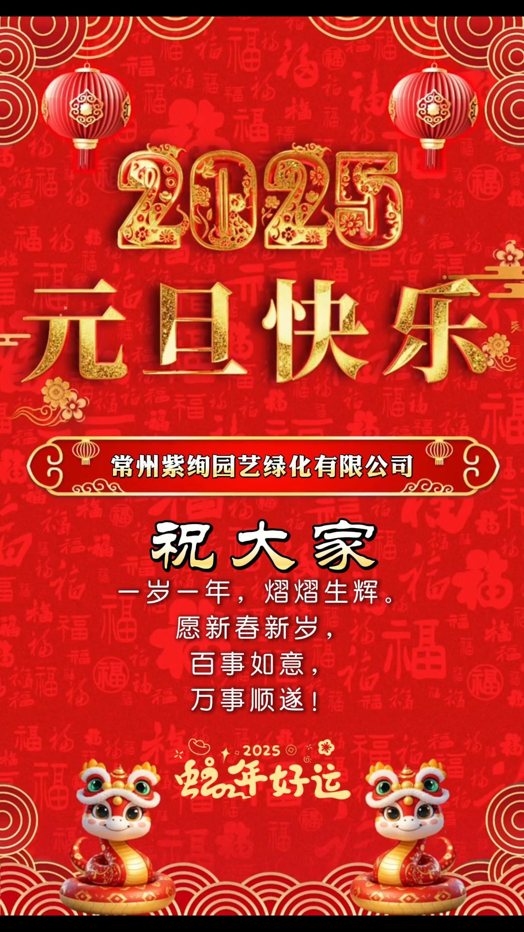 喜迎元旦 丨 祥蛇納褔至，新歲啟新程！